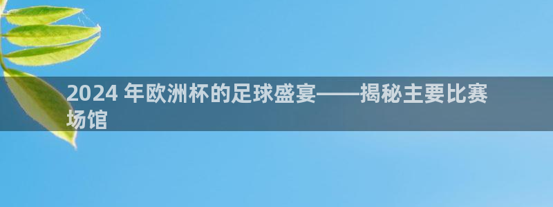 欧洲杯kaiyun：2024 年欧洲杯的足球盛宴——揭秘主要比赛
场馆